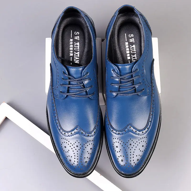 Men Shoes Official - สังคมรองเท้าชายBreathableในฤดูร้อนอย่างเป็นทางการใหม่Pointed Toeผู้ชายรองเท้าราคาถูกLiquidationสุภาพบุรุษLegitimateหนัง