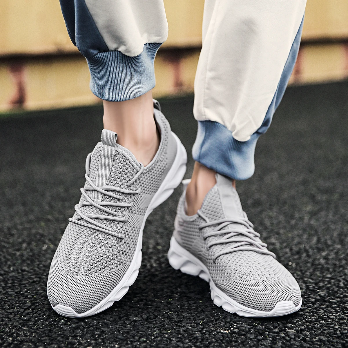 Men Shoes Running Sale - รองเท้าผ้าใบผู้ชายระบายอากาศได้ดี สวมใส่สบาย ไม่ลื่น ทนทาน เหมาะสำหรับวิ่งออกกำลังกาย ขายดี