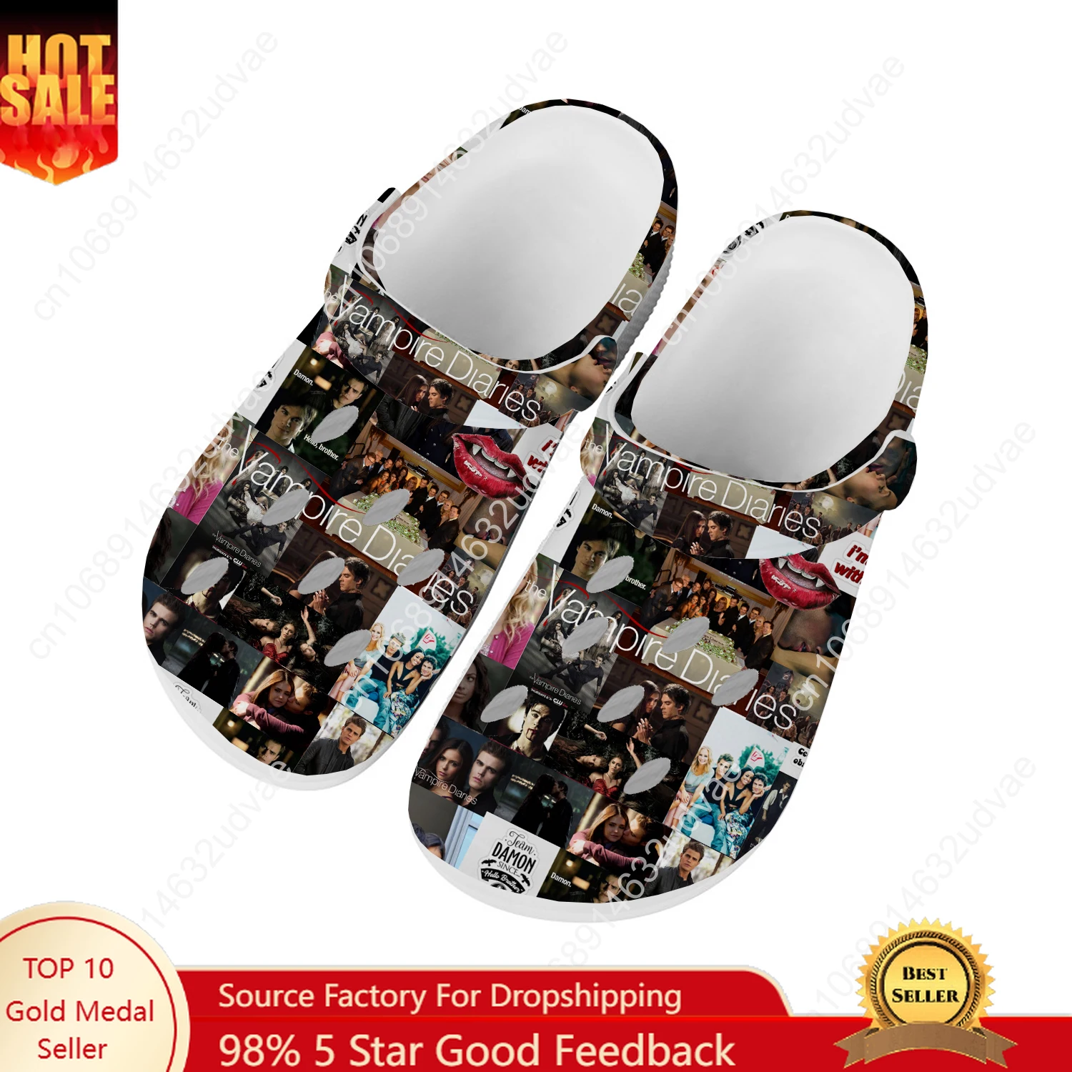 Men'S Shoes In Fashion - รองเท้าแตะรูระบายอากาศลายแวมไพร์ สำหรับผู้ชาย ผู้หญิง วัยรุ่น สวมใส่สบาย แฟชั่น