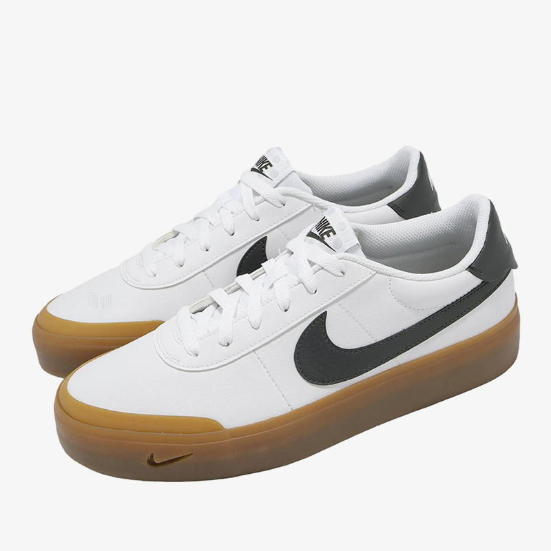 Men'S Shoes Black And White - ไนกี้ ออเทนทิค คอร์ตช็อต รองเท้าลำลองสีขาวดำสำหรับผู้ชายและผู้หญิง รุ่นใหม่ FQ8146-116