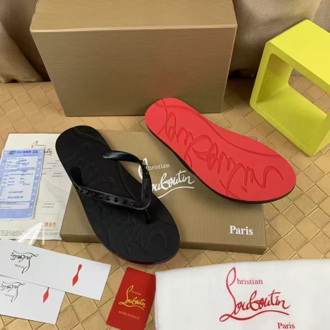 Men Shoes Red Tape - รองเท้าแตะพื้นแดงสำหรับผู้ชายรุ่นใหม่ปี 2026, รองเท้าแตะชายหาดหนังแฟชั่น, รองเท้าลำลองสำหรับกิจกรรมกลางแจ้งสำหรับผู้ชาย