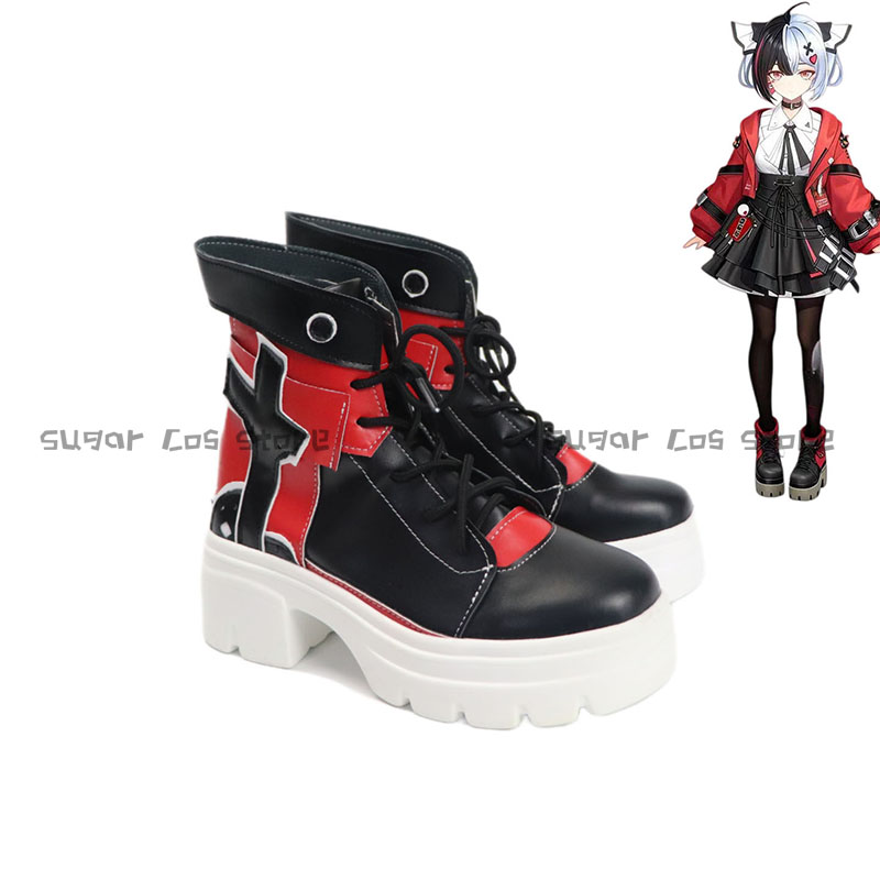 Men Shoes China - เกม เอ็นทีอี ลาคริโมซา คอสเพลย์รองเท้าบูทสีแดง PU หนังสำหรับผู้หญิงผู้ชายฮาโลวีนคาร์นิวัลเล่นบทบาทปาร์ตี้ชุดอุปกรณ์ประกอบฉาก
