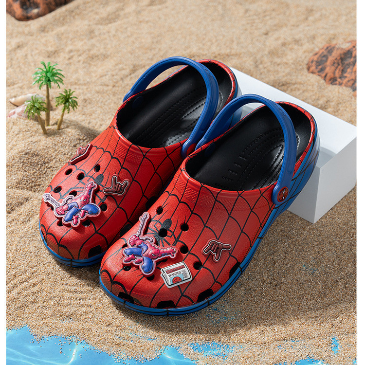 Men Shoes Red Tape - รองเท้าแตะสไตล์สไปเดอร์แมนสีแดง รองเท้าแตะสำหรับกิจกรรมกลางแจ้งสุดทันสมัย