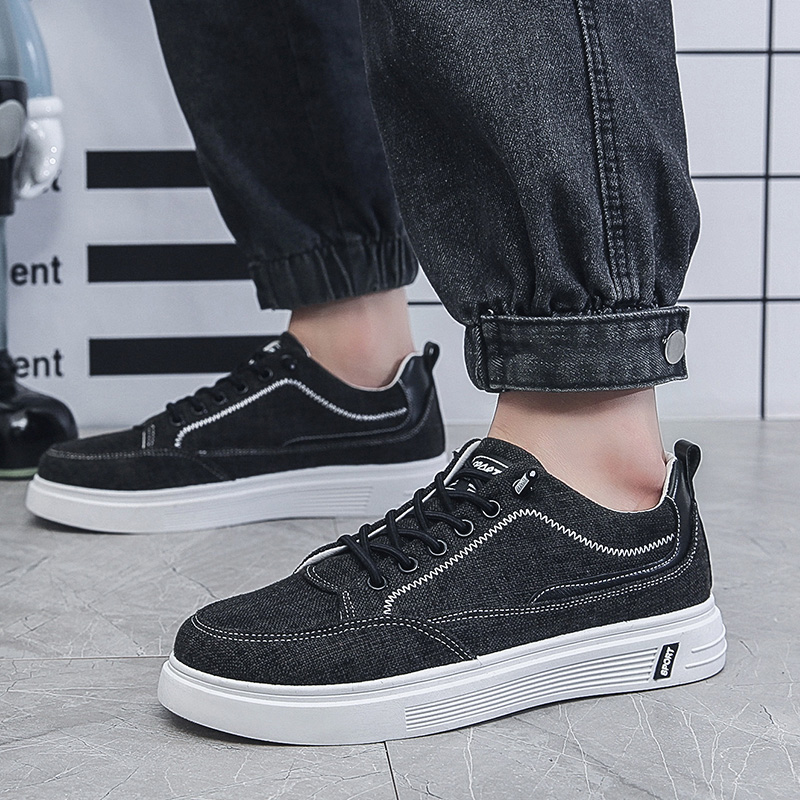 รองเท้าผ้าใบลำลองผ้าลินินสำหรั - Men Shoes Essentials บทวิจารณ์และราคา
