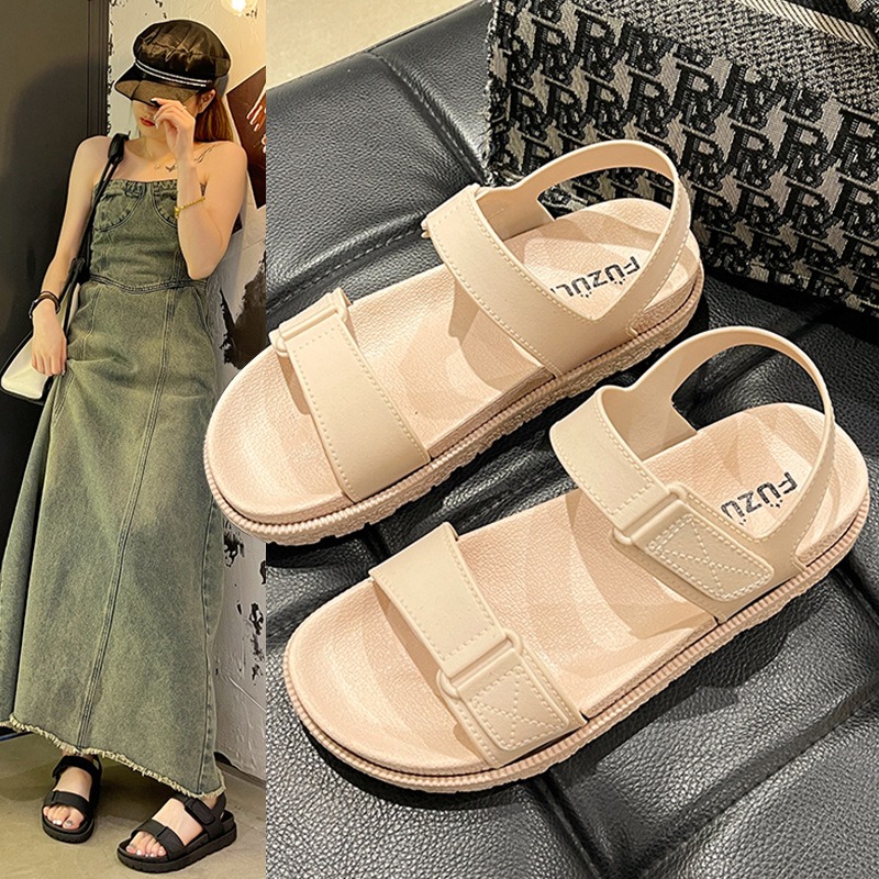 รองเท้าแตะผู้หญิงสำหรับฤดูร้อน - Velcro Strap Sandal บทวิจารณ์และราคา