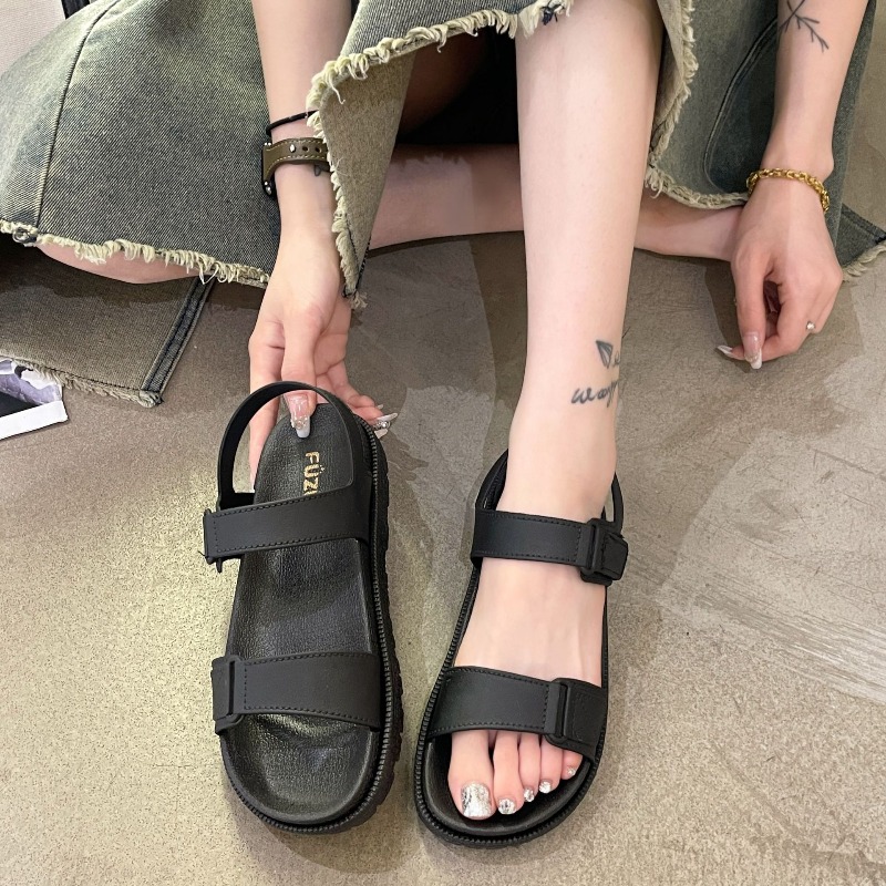 รองเท้าแตะผู้หญิงสำหรับฤดูร้อน - Velcro Strap Sandal บทวิจารณ์และราคา