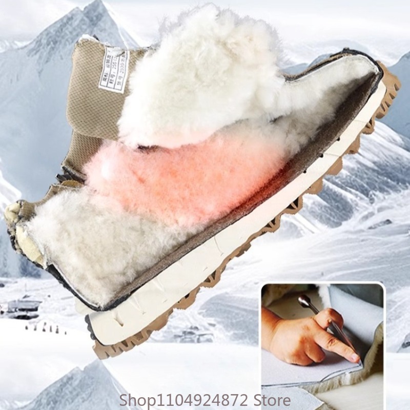 รองเท้าบูทหิมะบุขนหนานุ่มสำหรั - Winter Boot Insulated บทวิจารณ์และราคา