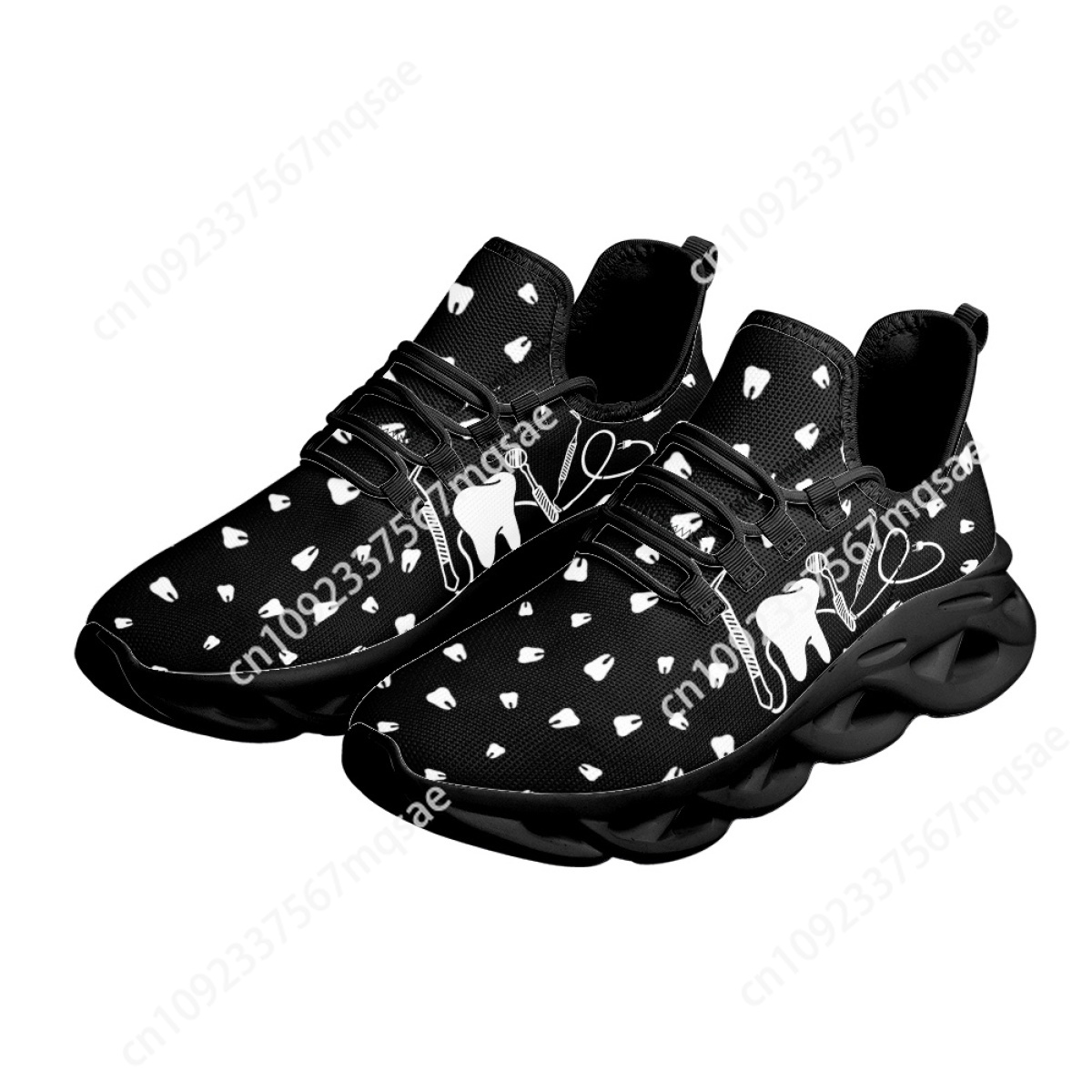 สีดําและสีขาวฟัน Medical Insti - Men'S Shoes Black And White บทวิจารณ์และราคา