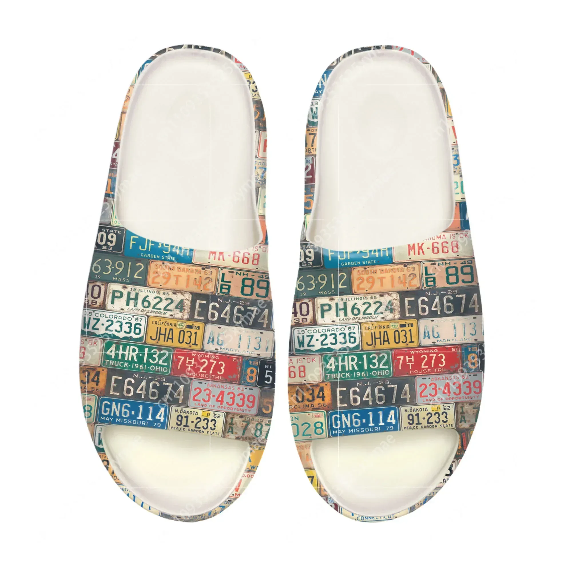 รองเท้าแตะพื้นนิ่มลายป้ายทะเบี - Men'S Shoes In Fashion บทวิจารณ์และราคา