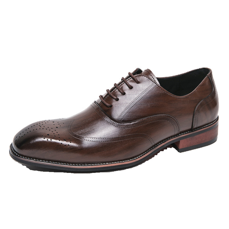 รองเท้าหนังหัวแหลมสไตล์อิตาลีค - Men Shoes Official บทวิจารณ์และราคา