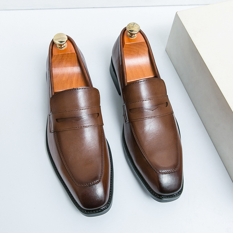 รองเท้าหนังหัวแหลมสไตล์อิตาลีค - Men Shoes Official บทวิจารณ์และราคา