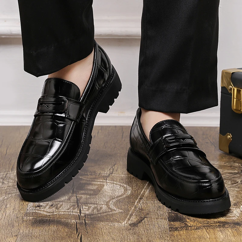 ผู้ชายรองเท้าหนังหนา Soled สไต - Men Shoes Official บทวิจารณ์และราคา