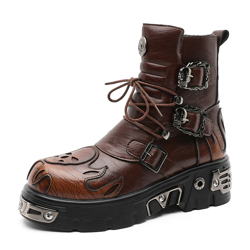 รองเท้าบูทมอเตอร์ไซค์สไตล์พังก - Men'S Shoes Increase Height บทวิจารณ์และราคา