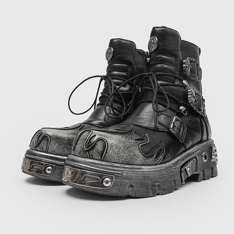 รองเท้าบูทมอเตอร์ไซค์สไตล์พังก - Men'S Shoes Increase Height บทวิจารณ์และราคา