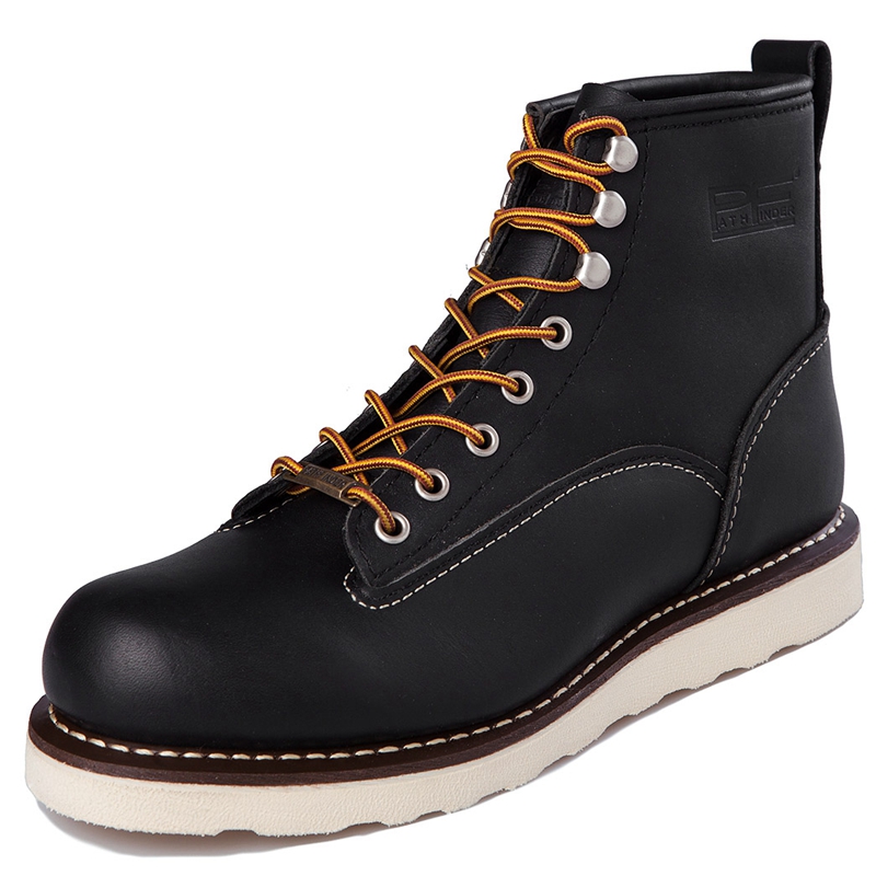 รองเท้าบูททำงานหนังแท้สำหรับผู - Work Boot Steel Toe บทวิจารณ์และราคา