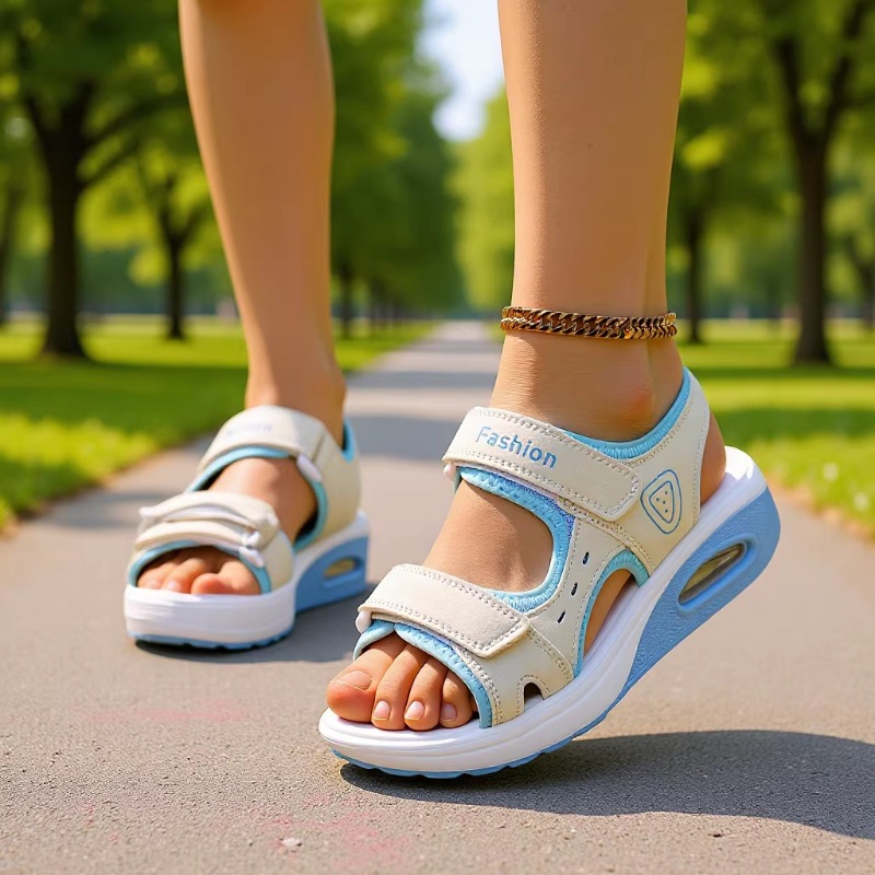 รองเท้าแตะแบบมีเบาะลมสำหรับผู้ - Velcro Strap Sandal บทวิจารณ์และราคา