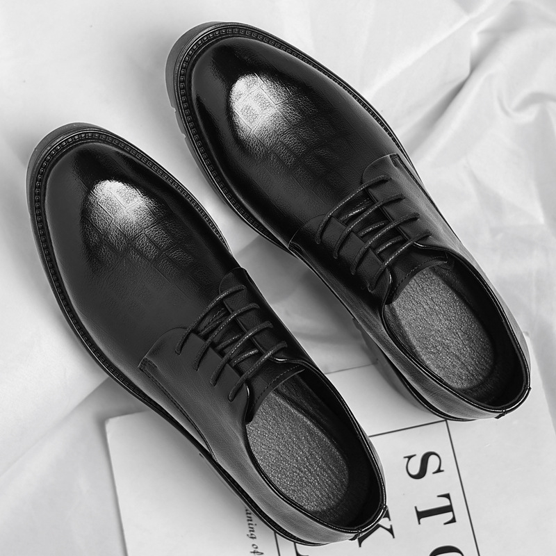 รองเท้าหนังผู้ชายแบบหนาพื้น ทร - Men Shoes Official บทวิจารณ์และราคา