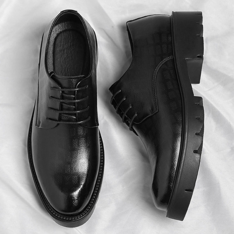 รองเท้าหนังผู้ชายแบบหนาพื้น ทร - Men Shoes Official บทวิจารณ์และราคา