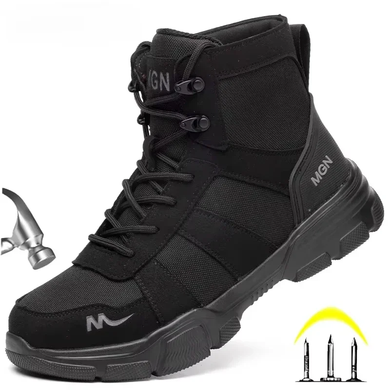 รองเท้าทํางานทําลายผู้ชายความป - Work Boot Steel Toe บทวิจารณ์และราคา