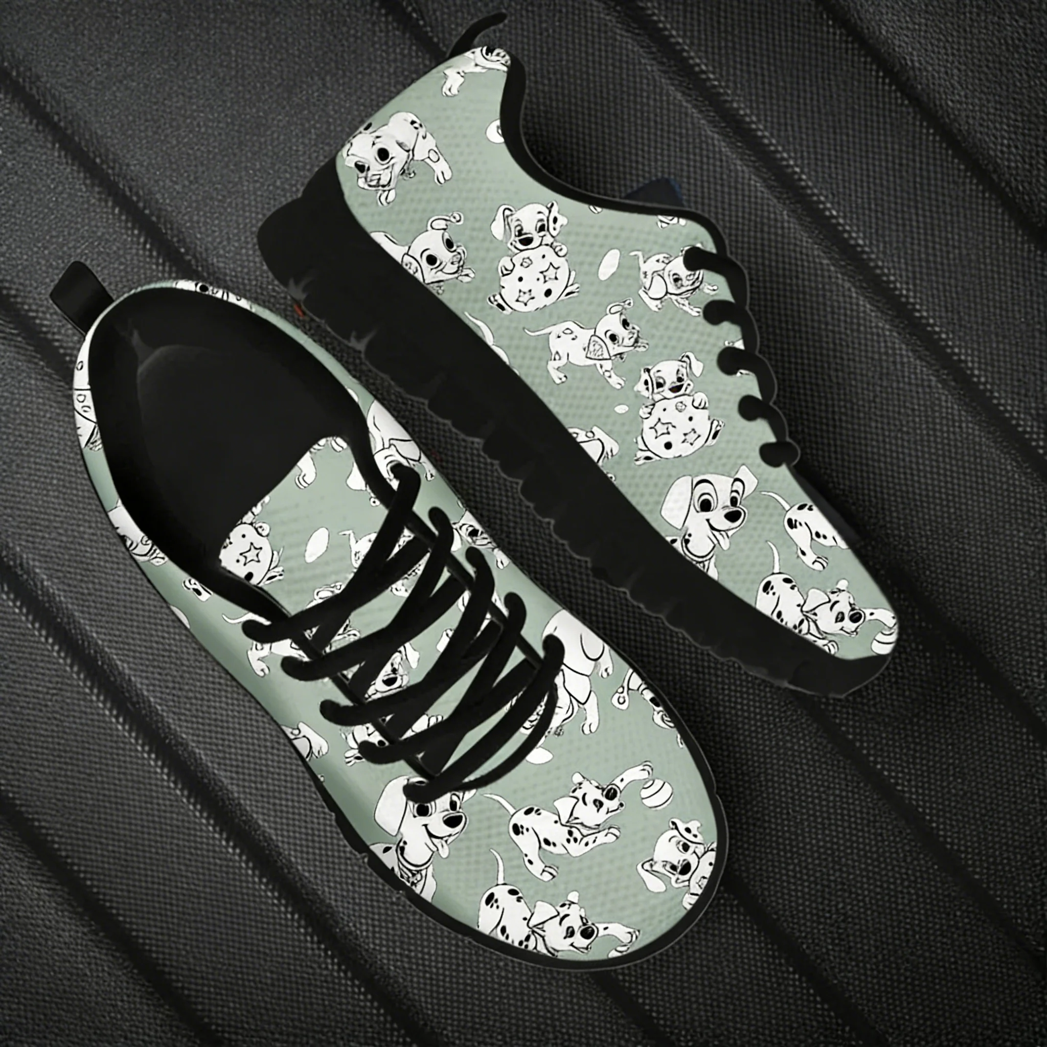 รองเท้าผ้าใบลายสุนัขดัลเมเชียน - Men'S Shoes Black And White บทวิจารณ์และราคา