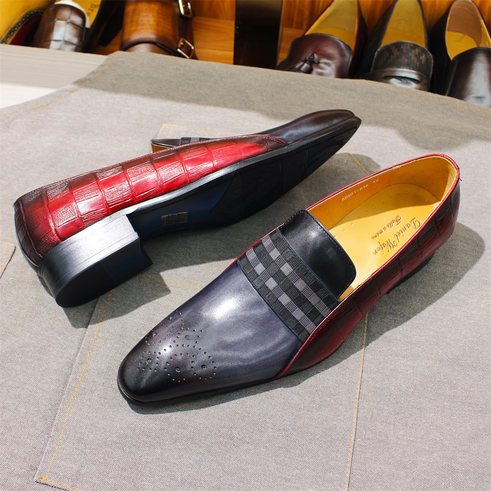 แฟชั่นผู้ชายLoafers Cowhideหนั - Men Shoes Red Tape บทวิจารณ์และราคา