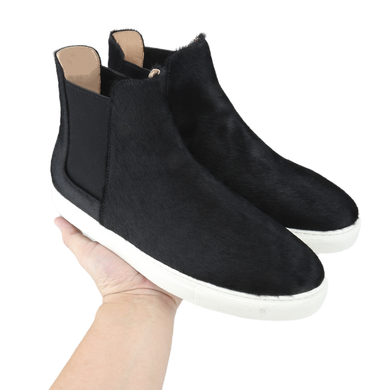 Piergitar ฤดูหนาวสไตล์ Black H - Men'S Shoes Black And White บทวิจารณ์และราคา