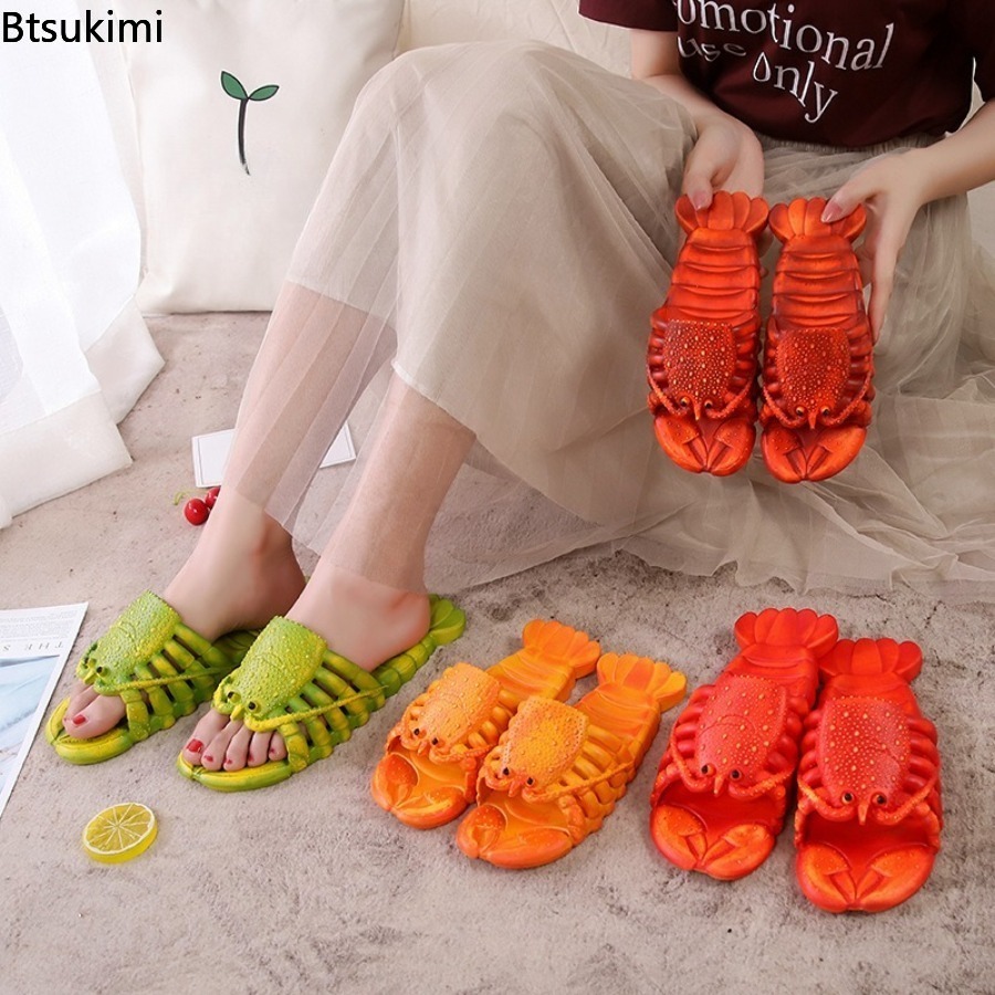 รองเท้าแตะลายการ์ตูนกุ้งมังกรส - Men'S Shoes In Fashion บทวิจารณ์และราคา